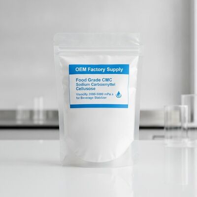 품질 OEM Factory Supply Food Grade CMC Sodium Carboxymethyl Cellulose Viscosity 2000-5000 mPa.s for Beverage Stabilizer 공장